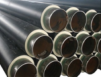 聚氨酯保溫螺旋鋼管產(chǎn)品結(jié)構(gòu)：聚氨酯保溫螺旋鋼管由輸送介質(zhì)的工作鋼管、硬質(zhì)聚氨酯泡沫塑料保溫層、高密度聚乙烯外護(hù)管緊密結(jié)合而成。產(chǎn)品介紹：聚氨酯保溫螺旋鋼管根據(jù)設(shè)計(jì)和客戶(hù)的要求選用螺旋縫埋弧焊鋼管，性能